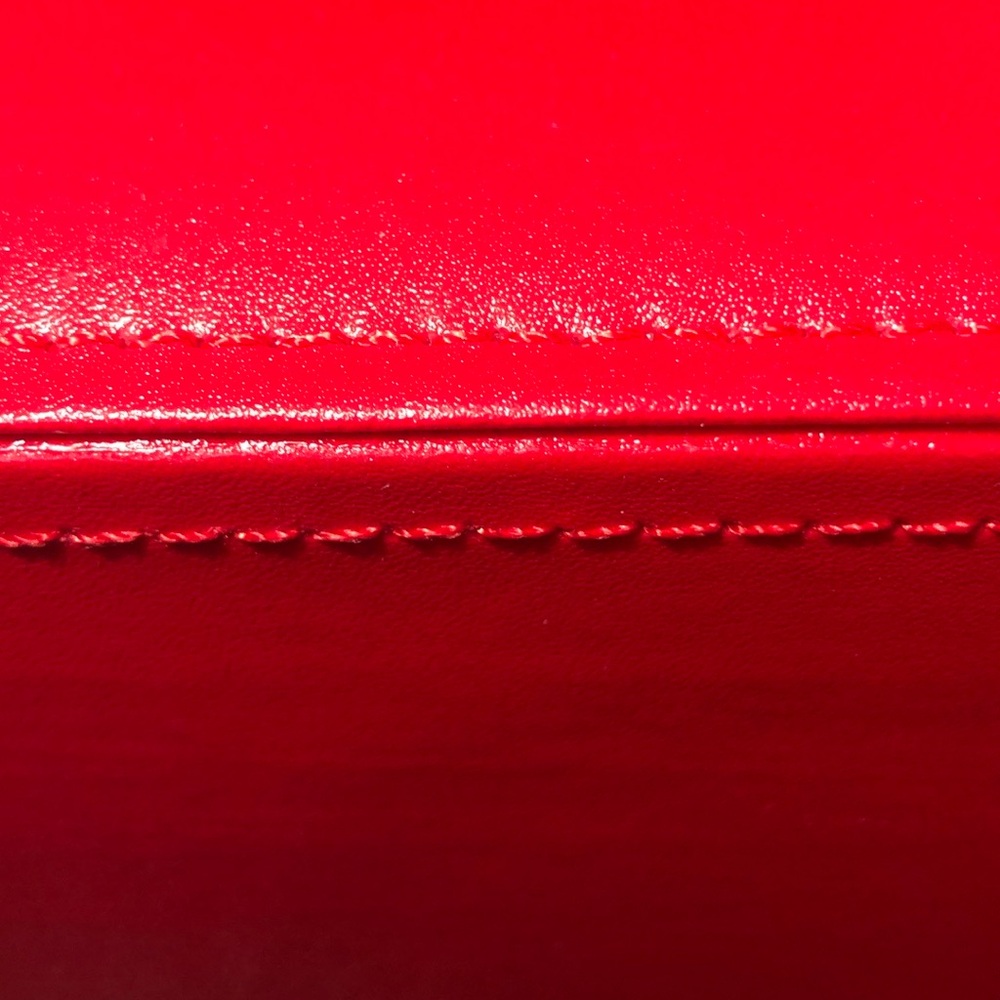 NWT Red Faux Leather Tissue box Multi Use Storage Box Magnetic Closure - Picture 8 of 15